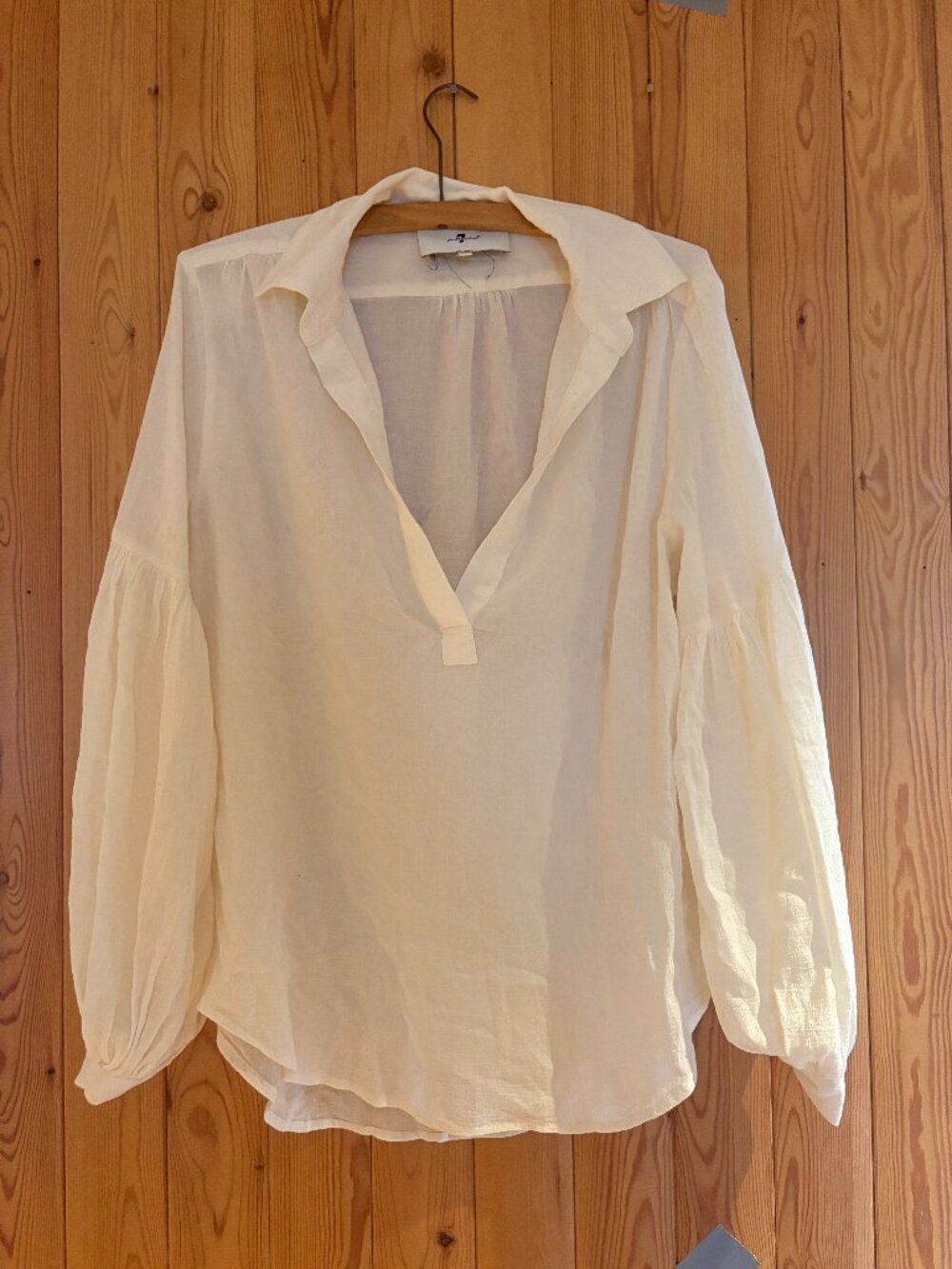 Cream Pirate Blouse Seven For All Mankind